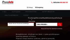What Pressinfo.pl website looked like in 2016 (7 years ago)