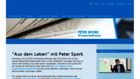 What Peter-spork.de website looked like in 2016 (7 years ago)