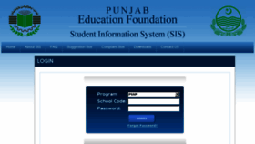 What Pssp.pefsis.edu.pk website looked like in 2016 (7 years ago)
