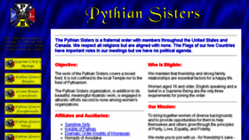 What Pythiansisters.org website looked like in 2016 (7 years ago)