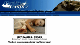 What Paulscarpetcleaning.com website looked like in 2016 (7 years ago)