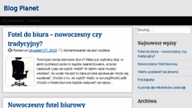 What Planetblog.pl website looked like in 2016 (7 years ago)