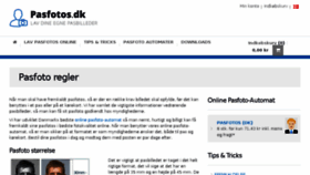 What Pasfotos.dk website looked like in 2016 (7 years ago)