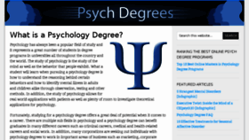 What Psychdegrees.org website looked like in 2016 (7 years ago)