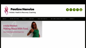 What Paulinehanuise.com website looked like in 2016 (7 years ago)
