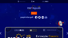 What Papirolas.udg.mx website looked like in 2016 (7 years ago)
