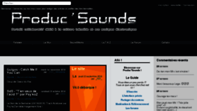 What Producsounds.org website looked like in 2016 (7 years ago)