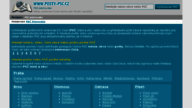 What Posty-psc.cz website looked like in 2016 (7 years ago)