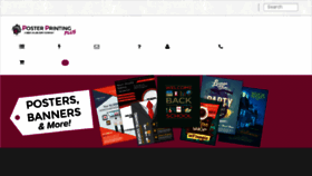 What Posterprintingplus.com website looked like in 2016 (7 years ago)