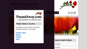 What Passedaway.com website looked like in 2016 (7 years ago)