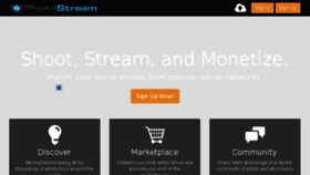 What Photostream.com website looked like in 2016 (7 years ago)