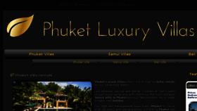 What Phuketluxuryvillas.com website looked like in 2016 (7 years ago)