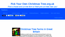 What Pickyourownchristmastree.org.uk website looked like in 2016 (7 years ago)