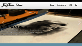 What Portfolioartschool.com website looked like in 2016 (7 years ago)