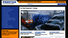 What Prestigecarwashequipment.com website looked like in 2016 (7 years ago)