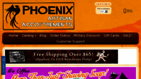 What Phoenixshaving.com website looked like in 2016 (7 years ago)