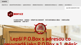 What Poboxy.cz website looked like in 2016 (7 years ago)