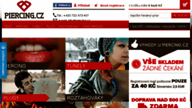 What Piercing.cz website looked like in 2016 (7 years ago)