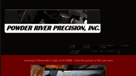 What Powderriverprecision.com website looked like in 2016 (7 years ago)