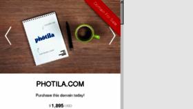 What Photila.com website looked like in 2016 (7 years ago)