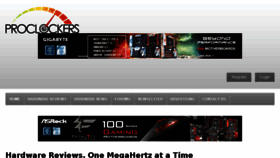 What Pro-clockers.com website looked like in 2016 (7 years ago)