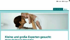 What Pampersbotschafter.de website looked like in 2016 (7 years ago)