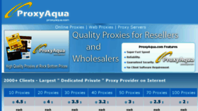 What Proxyaqua.com website looked like in 2016 (7 years ago)