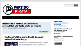 What Partidopirata.cl website looked like in 2016 (7 years ago)