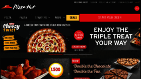 What Pizzahut.om website looked like in 2016 (7 years ago)