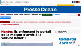 What Presseocean.fr website looked like in 2016 (7 years ago)