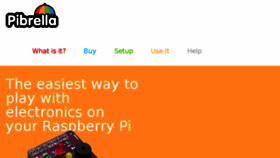 What Pibrella.com website looked like in 2016 (7 years ago)