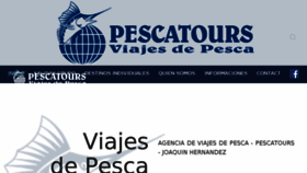 What Pescatours.com website looked like in 2016 (7 years ago)