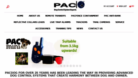 What Pacdog.co.uk website looked like in 2016 (7 years ago)