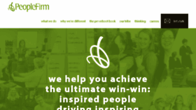 What Peoplefirm.com website looked like in 2016 (7 years ago)