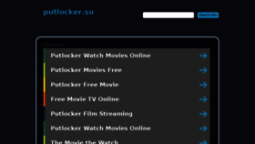What Putlocker.su website looked like in 2016 (7 years ago)