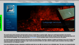 What Polilingua.co.za website looked like in 2016 (7 years ago)