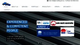 What Pro-roofing.com.au website looked like in 2016 (7 years ago)
