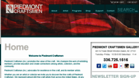 What Piedmontcraftsmen.org website looked like in 2016 (7 years ago)