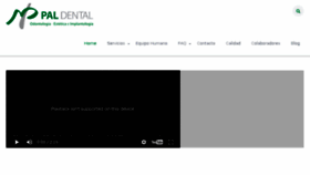 What Paldental.es website looked like in 2016 (7 years ago)