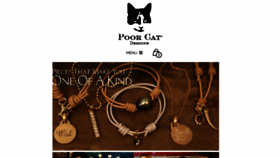 What Poorcatdesigns.com website looked like in 2016 (7 years ago)