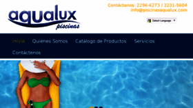 What Piscinasaqualux.com website looked like in 2016 (7 years ago)