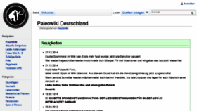 What Paleowiki.de website looked like in 2016 (7 years ago)