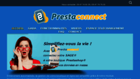What Prestaconnect.fr website looked like in 2016 (7 years ago)