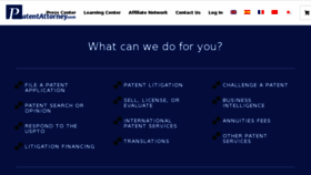 What Patentattorney.com website looked like in 2016 (7 years ago)
