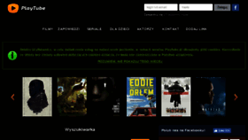 What Playtube.pl website looked like in 2016 (8 years ago)