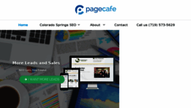 What Pagecafe.com website looked like in 2016 (7 years ago)