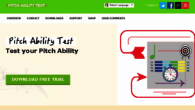 What Pitch-ability-test.com website looked like in 2016 (8 years ago)