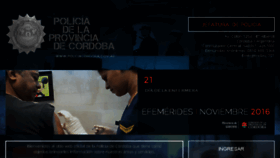 What Policiacordoba.gov.ar website looked like in 2016 (7 years ago)