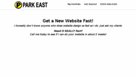 What Parkeastinc.com website looked like in 2016 (7 years ago)