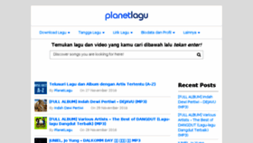 What Planetlagu.site website looked like in 2016 (7 years ago)